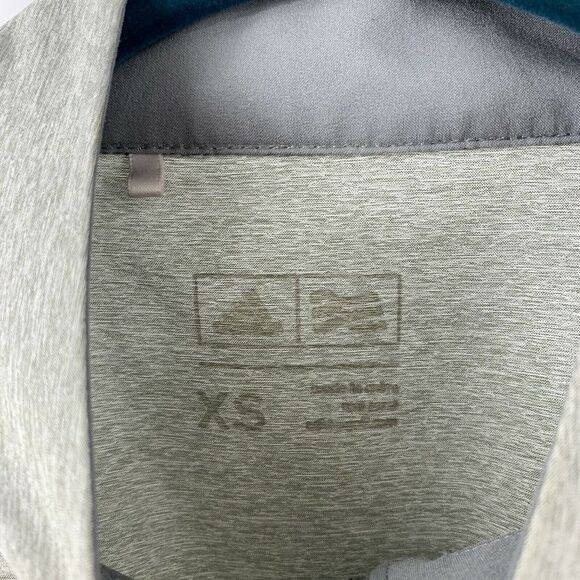 Adidas Gray 1/2 Zip Lightweight Mock Neck Top XS - Picture 8 of 8